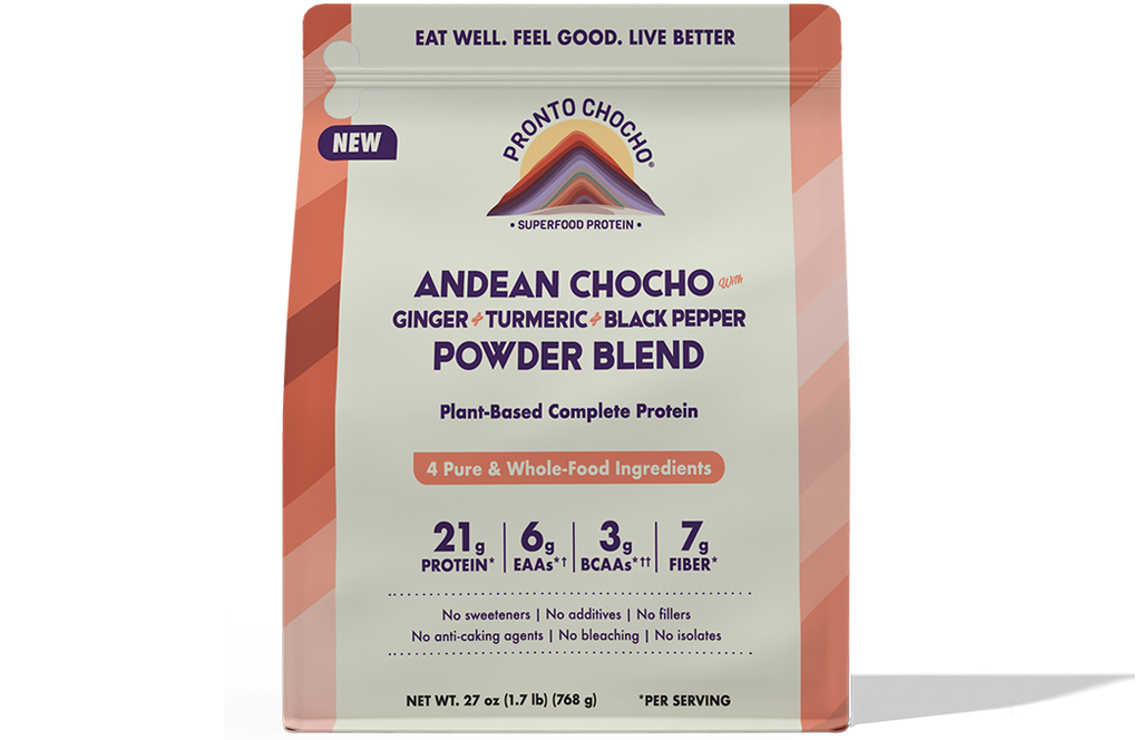 Andean Chocho with Ginger + Turmeric + Black Pepper Powder Blend